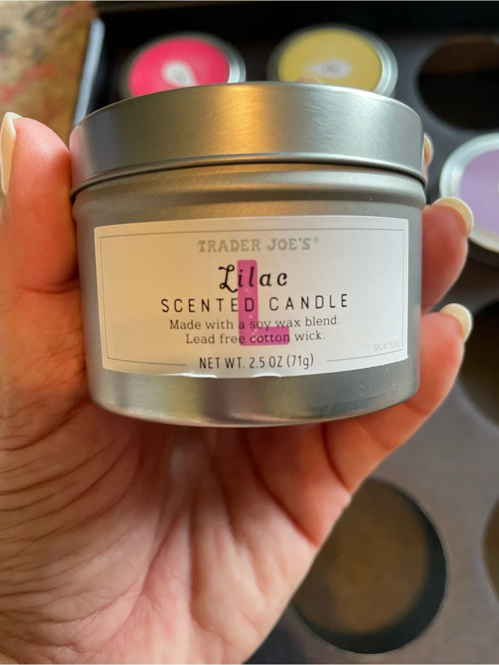 Open Box Trader Joes 12 Days Scented Candles Mixed Soy Wax Blends 5 new left